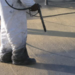 Phoenix protective roof coatings over foam